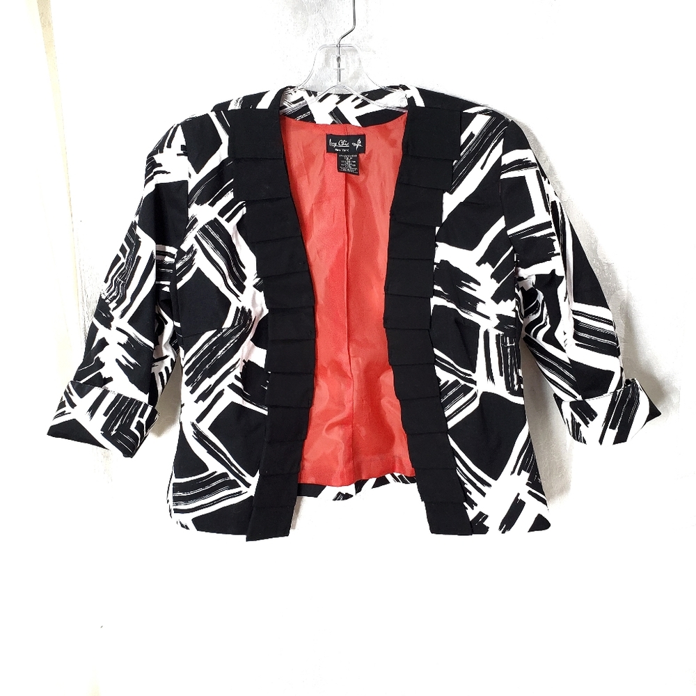 IVY CHIC Artistic Ruffled Cropped Jacket